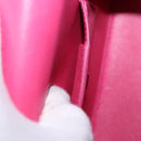 Salvatore Ferragamo Gancini Hand Bag Leather 2way Pink Silver Auth 196358A-23