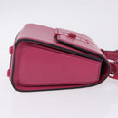 Salvatore Ferragamo Gancini Hand Bag Leather 2way Pink Silver Auth 196358A-3