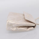 CHANEL Matelasse Hand Bag Leather White CC Auth 196360M-4
