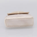 CHANEL Matelasse Hand Bag Leather White CC Auth 196360M-5