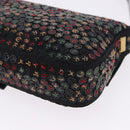 FENDI Mamma Baguette Shoulder Bag Nylon Sequins 2way Brown Gold Auth 196362SM-13
