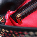FENDI Mamma Baguette Shoulder Bag Nylon Sequins 2way Brown Gold Auth 196362SM-22