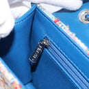CHANEL Chain Shoulder Bag Tweed Multicolor Silver CC Auth 196363SM-22