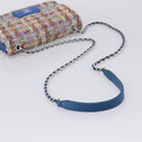 CHANEL Chain Shoulder Bag Tweed Multicolor Silver CC Auth 196363SM-7