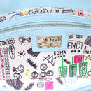 FENDI Mamma Baguette Shoulder Bag Light Blue Silver Auth 196364M-15