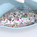 FENDI Mamma Baguette Shoulder Bag Light Blue Silver Auth 196364M-16