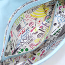 FENDI Mamma Baguette Shoulder Bag Light Blue Silver Auth 196364M-20
