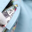 FENDI Mamma Baguette Shoulder Bag Light Blue Silver Auth 196364M-21