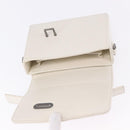 Christian Dior Cannage Dior Calo Shoulder Bag Leather 2way White Auth 196365A-16