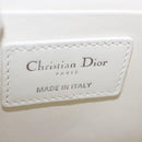 Christian Dior Cannage Dior Calo Shoulder Bag Leather 2way White Auth 196365A-17