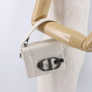 Christian Dior Cannage Dior Calo Shoulder Bag Leather 2way White Auth 196365A-23