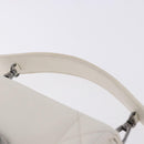 Christian Dior Cannage Dior Calo Shoulder Bag Leather 2way White Auth 196365A-8