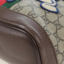 GUCCI GUCCI x Disney GG Supreme Backpack PVC Beige Gold 552884 Auth 196367M-15