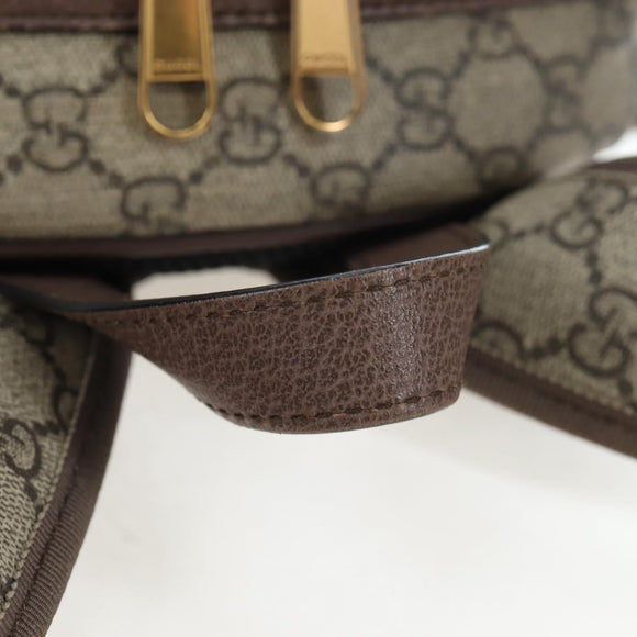 GUCCI GUCCI x Disney GG Supreme Backpack PVC Beige Gold 552884 Auth 196367M