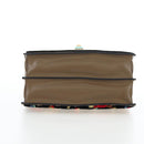 FENDI Zucca Canvas Canai Shoulder Bag Leather 2way Brown Gold Auth 196371M-13
