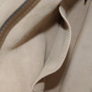 FENDI Zucca Canvas Canai Shoulder Bag Leather 2way Brown Gold Auth 196371M-25