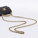 CHANEL Matelasse Hand Bag Patent Leather 2way Black Gold CC Auth 196372SAM-9