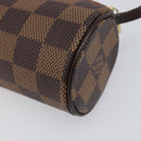 LOUIS VUITTON Damier Ebene Papillon Pouch LV Auth 196374A-16
