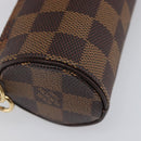 LOUIS VUITTON Damier Ebene Papillon Pouch LV Auth 196374A-9