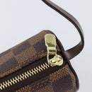 LOUIS VUITTON Damier Ebene Papillon Pouch LV Auth 196374A-10