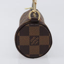LOUIS VUITTON Damier Ebene Papillon Pouch LV Auth 196374A-3