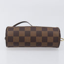 LOUIS VUITTON Damier Ebene Papillon Pouch LV Auth 196374A-5