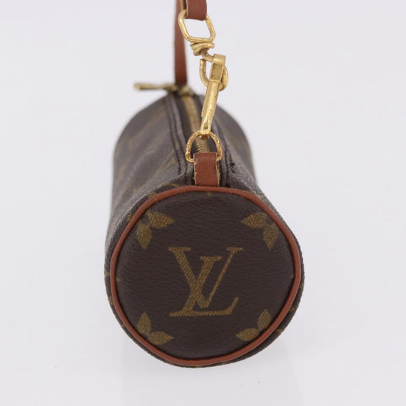 LOUIS VUITTON Monogram Papillon Pouch LV Auth 196376