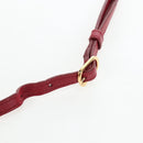 CHANEL Mini Matelasse 20 Chain Bag Lamb Skin 2way Red Gold CC Auth 196377M-10