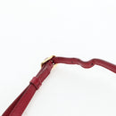 CHANEL Mini Matelasse 20 Chain Bag Lamb Skin 2way Red Gold CC Auth 196377M-11