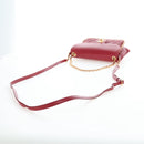 CHANEL Mini Matelasse 20 Chain Bag Lamb Skin 2way Red Gold CC Auth 196377M-9