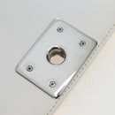 CHANEL Matelasse Boy Chanel Chain Bag Leather White Silver CC Auth 196378M-20
