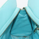 FENDI Hand Bag Raffia Mint Green Gold Auth 196379A-21
