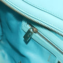 FENDI Hand Bag Raffia Mint Green Gold Auth 196379A-22