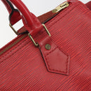 LOUIS VUITTON Epi Speedy 25 Hand Bag Castilian Red M43017 LV Auth 196381A-17