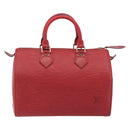 LOUIS VUITTON Epi Speedy 25 Hand Bag Castilian Red M43017 LV Auth 196381A-13
