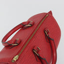 LOUIS VUITTON Epi Speedy 25 Hand Bag Castilian Red M43017 LV Auth 196381A-6