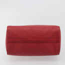 LOUIS VUITTON Epi Speedy 25 Hand Bag Castilian Red M43017 LV Auth 196381A-5