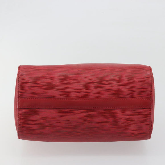 LOUIS VUITTON Epi Speedy 25 Hand Bag Castilian Red M43017 LV Auth 196381A