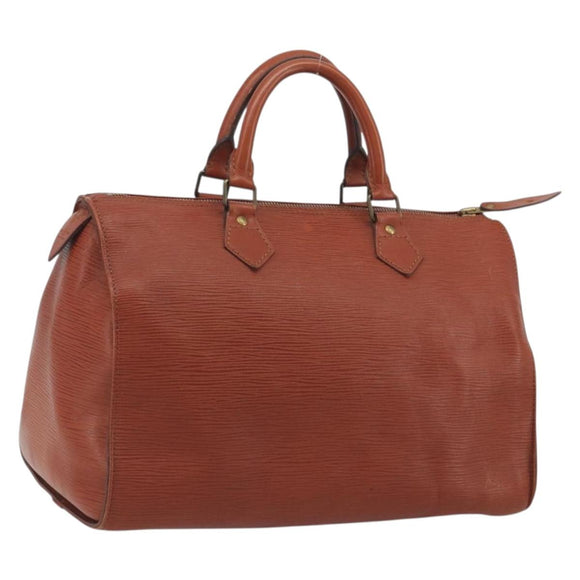LOUIS VUITTON Epi Speedy 30 Hand Bag Brown M43003 LV Auth 196382