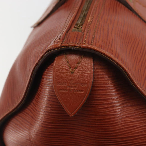 LOUIS VUITTON Epi Speedy 30 Hand Bag Brown M43003 LV Auth 196382