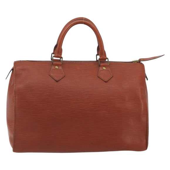 LOUIS VUITTON Epi Speedy 30 Hand Bag Brown M43003 LV Auth 196382