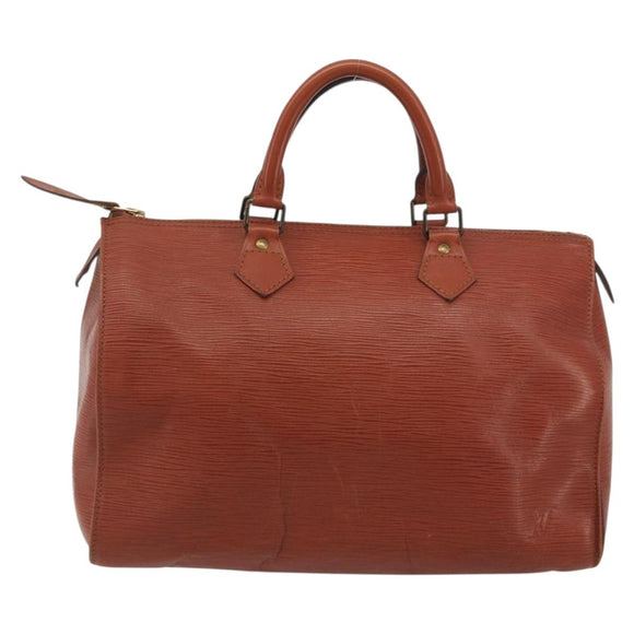 LOUIS VUITTON Epi Speedy 30 Hand Bag Brown M43003 LV Auth 196382