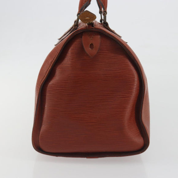 LOUIS VUITTON Epi Speedy 30 Hand Bag Brown M43003 LV Auth 196382