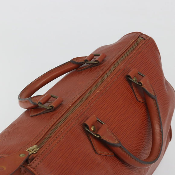 LOUIS VUITTON Epi Speedy 30 Hand Bag Brown M43003 LV Auth 196382