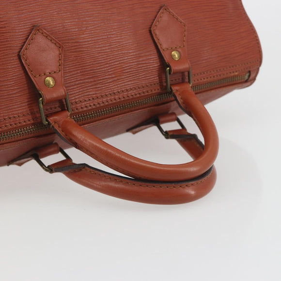 LOUIS VUITTON Epi Speedy 30 Hand Bag Brown M43003 LV Auth 196382