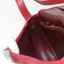 Christian Dior Shoulder Bag Leather Red Gold Auth 196385-20
