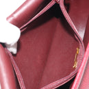 Christian Dior Shoulder Bag Leather Red Gold Auth 196385-22