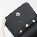 GUCCI Square G Shoulder Bag PVC Canvas Black Silver 631766 Auth 196389A-16
