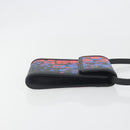 GUCCI Square G Shoulder Bag PVC Canvas Black Silver 631766 Auth 196389A-4