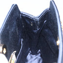 BOTTEGA VENETA INTRECCIATO Chain Bag Satin Velour Navy Gold Auth 196390A-17